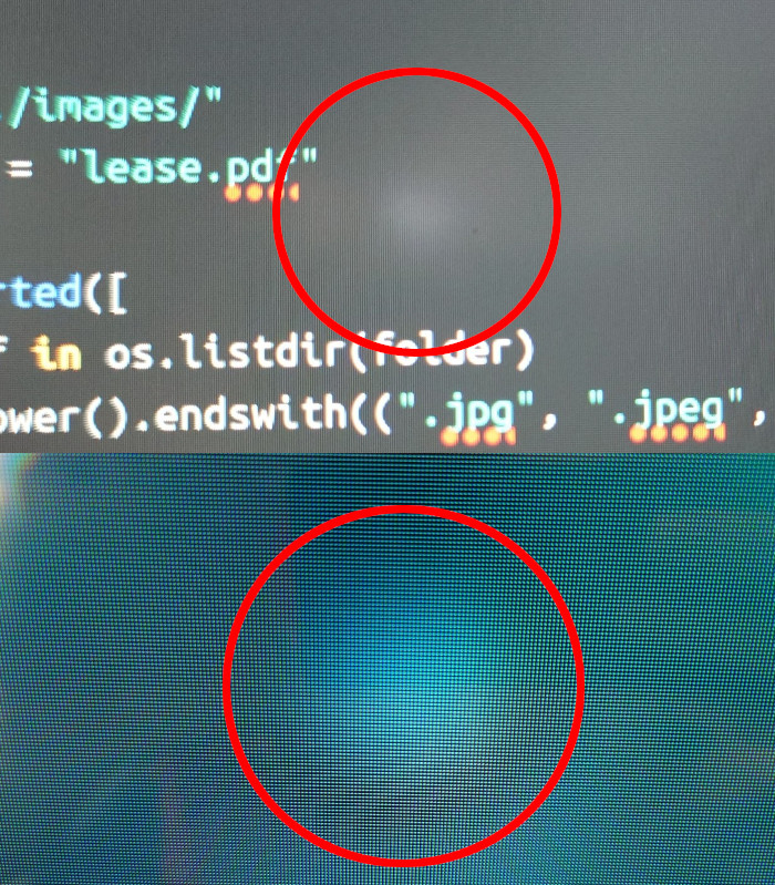 Typical defects examples